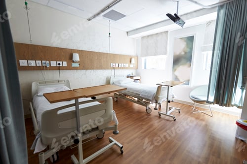 Preview: Beds In Empty Hospital Ward