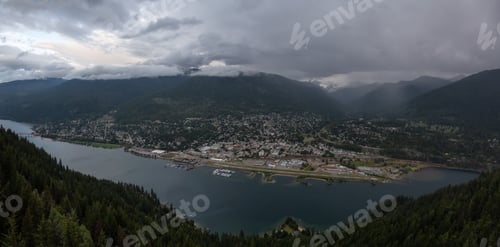 Preview: Panoramic View of a small Town, Nelson