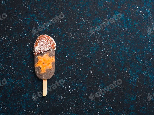 Preview: Chia popsicle with raw carrot cake and chocolate