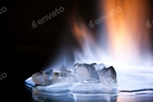 Preview: cubes engulfed in flames