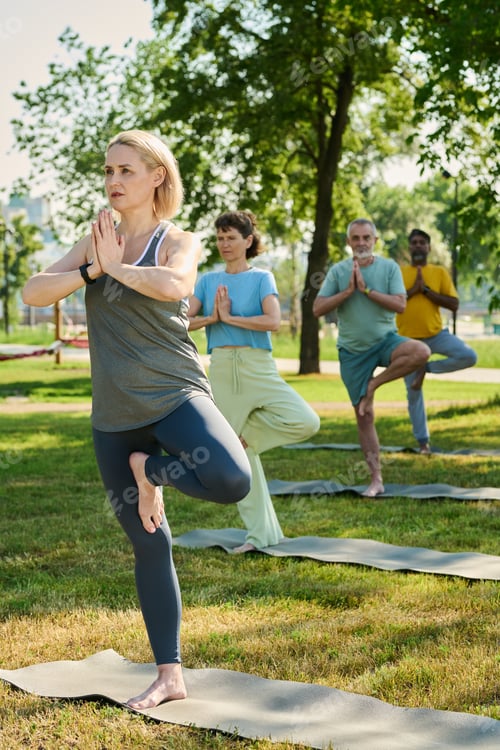 Preview: Group Yoga Practice in a Green Urban Park