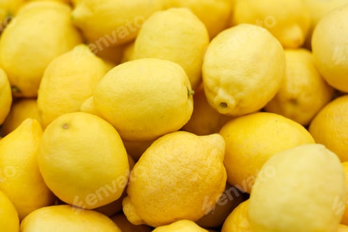 Preview: Ripe yellow lemons background
