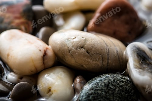Preview: Sea Pebble, Sea Stones Background, Beach Rocks. Background From Sea Stones For Design. Abstract