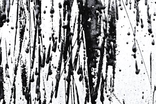Preview: The leaks of bitumen resin. Texture abstract black and white background.