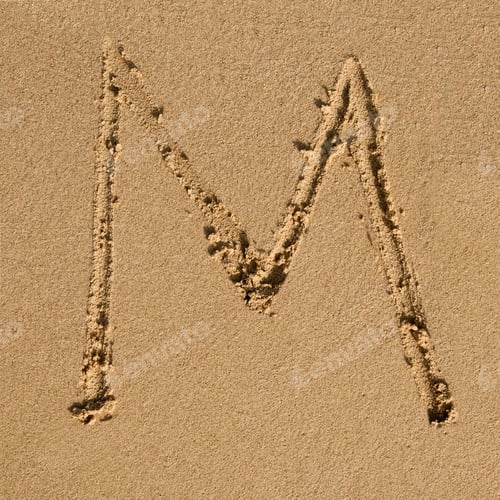 Preview: English sandy alphabet