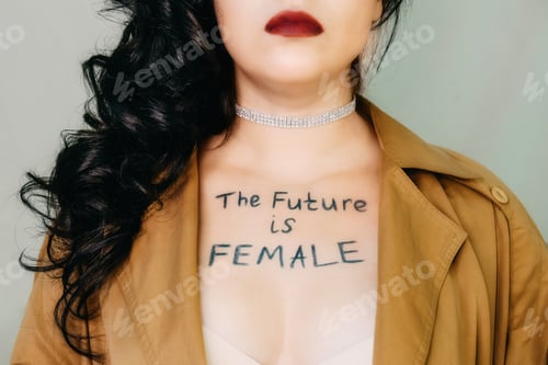 Preview: Future is female, Female empowerment, strong women, girl power, feminism, women's rights, gender
