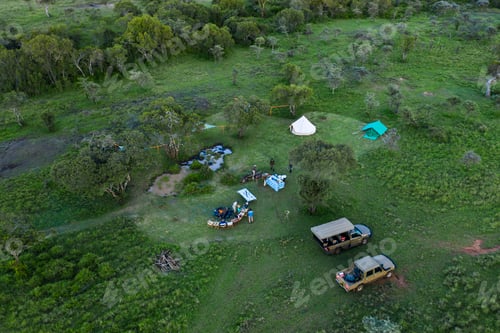 Preview: Camping at El Karama Eco Lodge, Laikipia County, Kenya drone