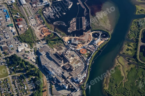 Preview: Industrial Site in the small Town of Port Alberni on Vancouver Island
