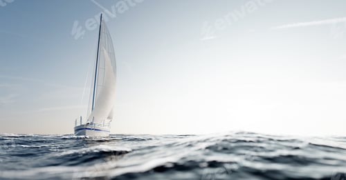 Preview: Sailing yacht on the ocean