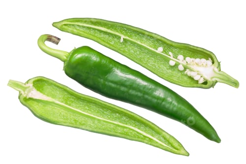 Preview: Numex Espanola Improved peppers, top view