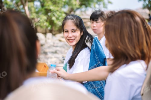 Preview: Group of diverse people volunteer teamwork