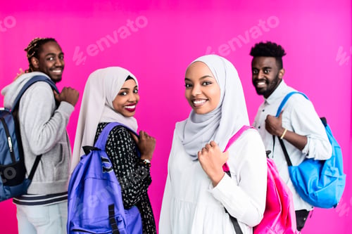 Preview: portrait of university students group