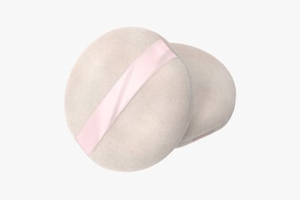 Preview: Cosmetic Powder Puff with Satin Band