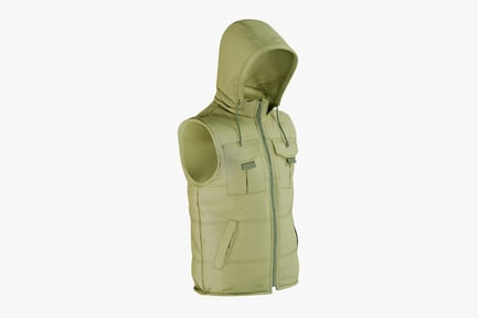 Preview: Green Padded Hooded Vest