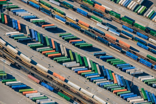 Preview: Shipping containers, aerial view