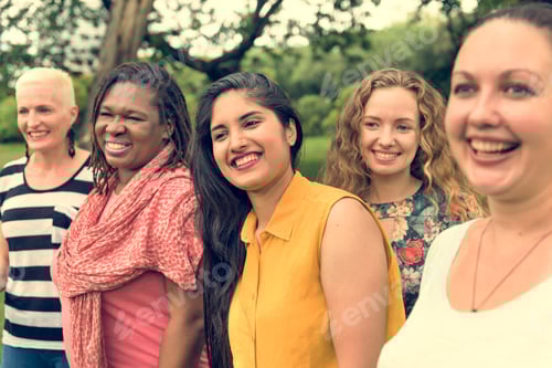 Preview: Group of Women Socialize Teamwork Happiness Concept