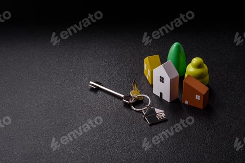 Preview: Keys, real estate, your own home or business premises purchased with a mortgage. Property and keys