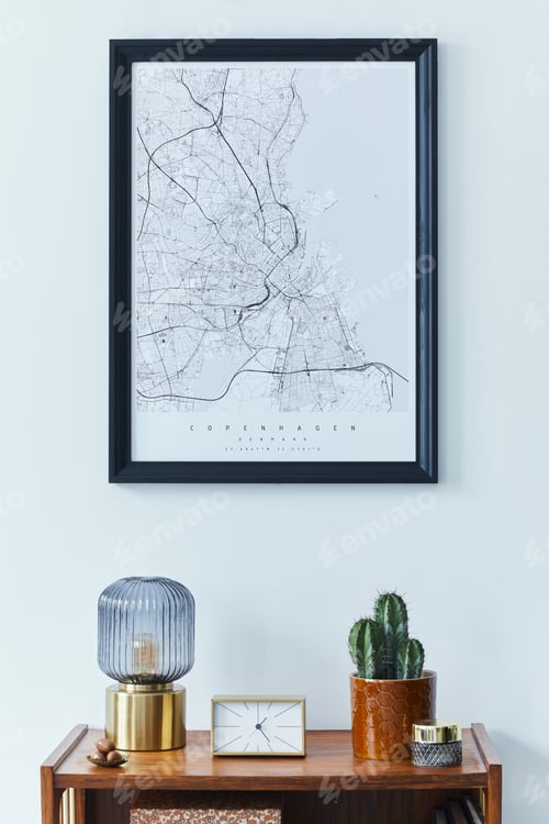 Preview: Stylish scandinavian living room interior