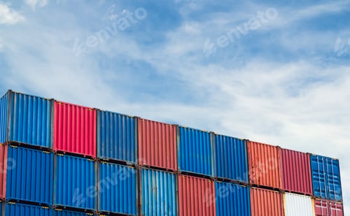 Preview: Cargo ship container goods export import
