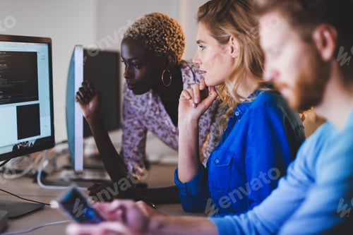 Preview: Programmer working in a software developing company