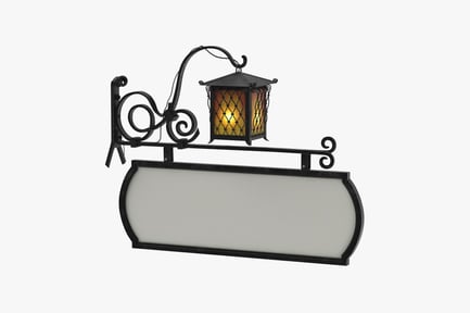 Preview: Ornate Lit Storefront Sign