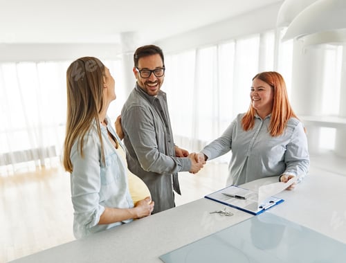 Preview: couple house property agent home real estate