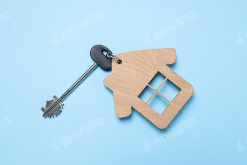 Preview: The concept of buying a house, the key to the house.