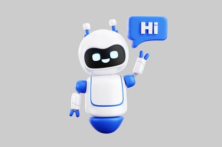 Preview: Friendly talking robot character