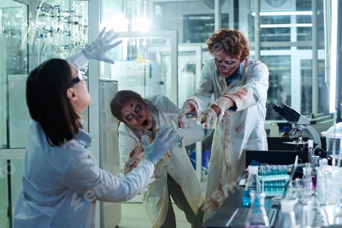 Preview: Zombies Scaring Off Young Female Researcher