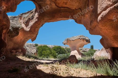 Preview: Picturesque geological rock formation in Gulsehir. Cappadocia, Turkey