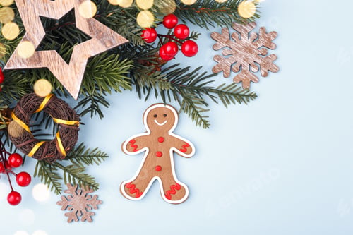 Preview: Christmas or New Year homemade gingerbread