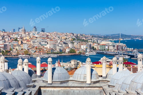 Preview: The view over the Bosphorus strait, Istanbul, Turkey