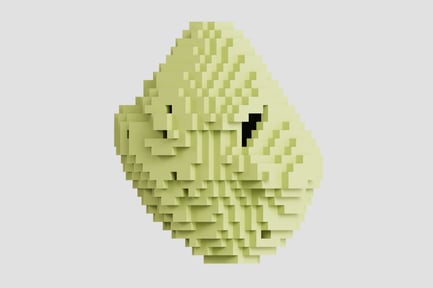 Preview: Organic Rounded Voxel Mesh