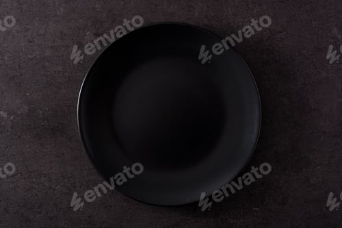 Preview: Black plate on slate