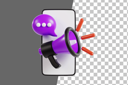 Preview: Mobile Marketing 3D Icon