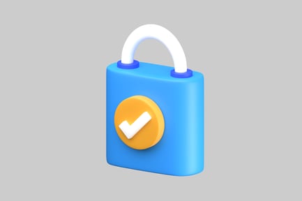 Preview: Cute briefcase with checkmark badge