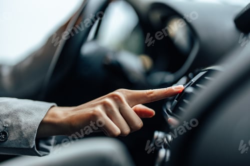 Preview: Music being turned on, in the car.