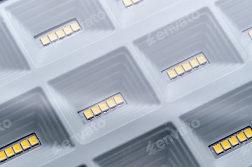 Preview: Close-up view of the LED light panel