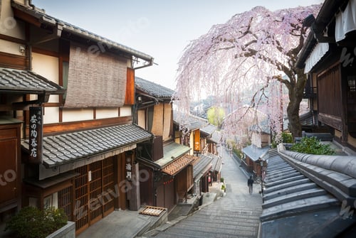 Preview: Sannenzaka Street with Cherry Blossoms, Kyoto, Japan