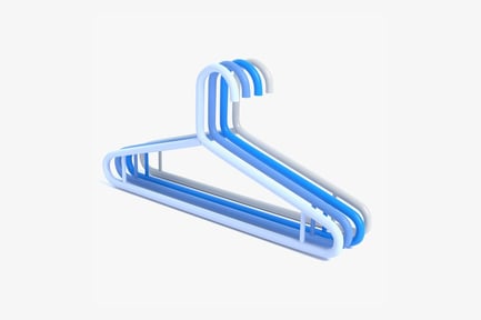 Preview: Colorful Plastic Clothes Hangers - Wardrobe Essentials