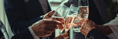 Preview: Business people making a toast at an office party