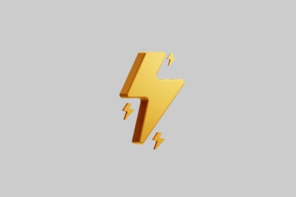 Preview: Gold Lightning Bolt