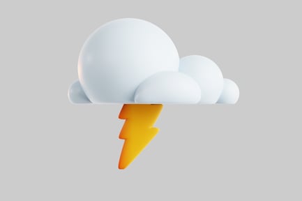 Preview: Layered clouds with lightning