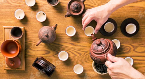 Preview: Hand serving a chinese tea