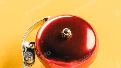 Preview: Red School Bell. Back to school concept.