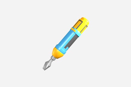 Preview: Screwdriver 3D illustration
