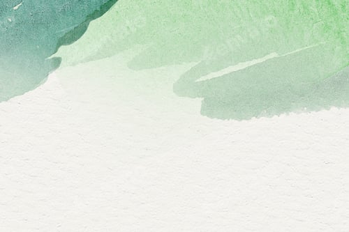 Preview: Abstract Watercolor Painting with Green Washes on Paper