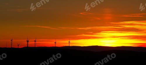 Preview: Beautiful sunset scenery in a Spanish landscape