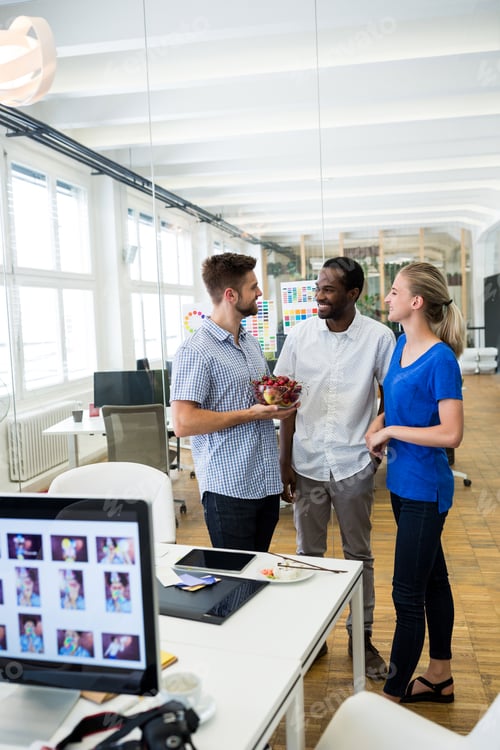 Preview: Graphic designers interacting with each other