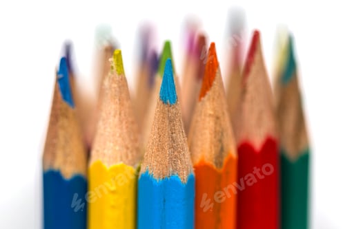 Preview: Colored drawing pencils in a variety of colors
